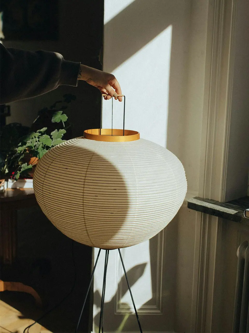 Gulvlampe i rommet
